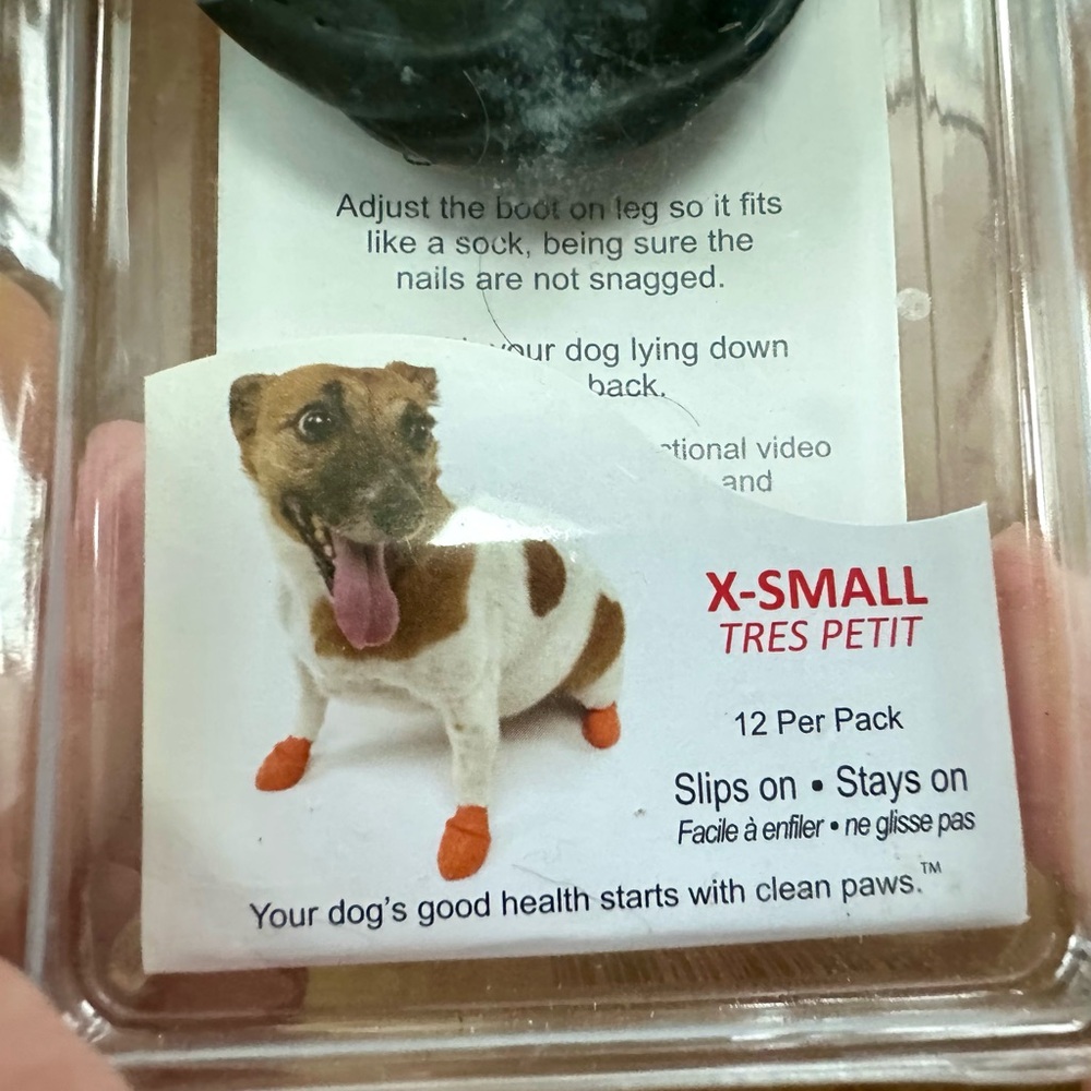 X-Small Dog Booties - Black
